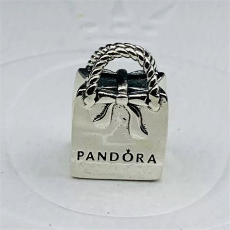 Authentic Pandora S925 Sterling Silver Shopping Bag Charm 791184 For