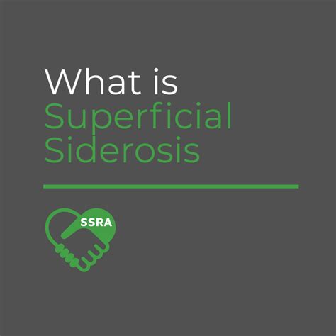 What Is Superficial Siderosis | Superficial Siderosis Research Alliance