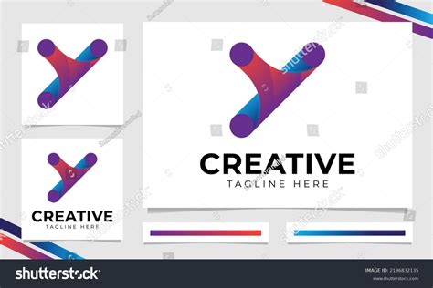 Gradient Corporate Brand Identity Y Letter Stock Vector (Royalty Free ...