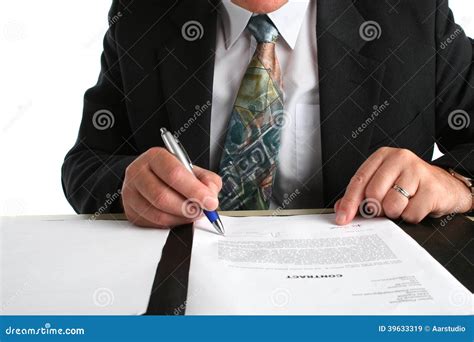 Business Man Siging Contract Stock Photos Free And Royalty Free Stock