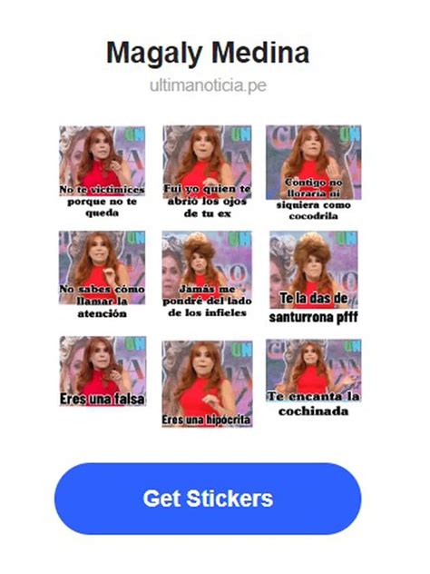 Magaly Medina Los Divertidos Stickers De La Conductora Luego De Su