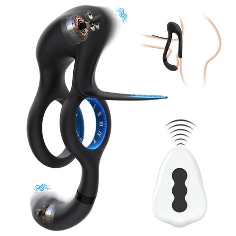 Amazon Vibrating Cock Ring Couples Vibrators 3 In 1 Penis Ring Vibrator Sex Toys With