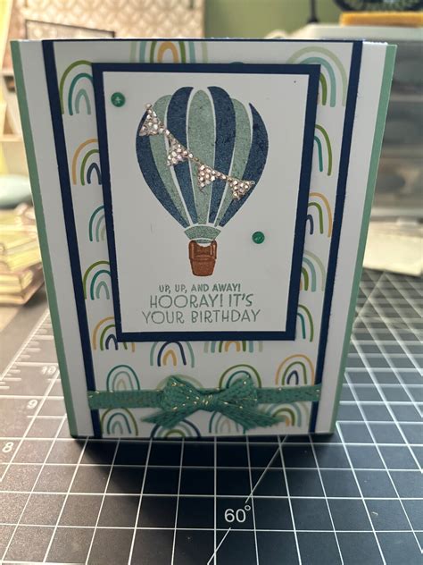 Hot Air Balloon Birthday Stampin Up Card Etsy
