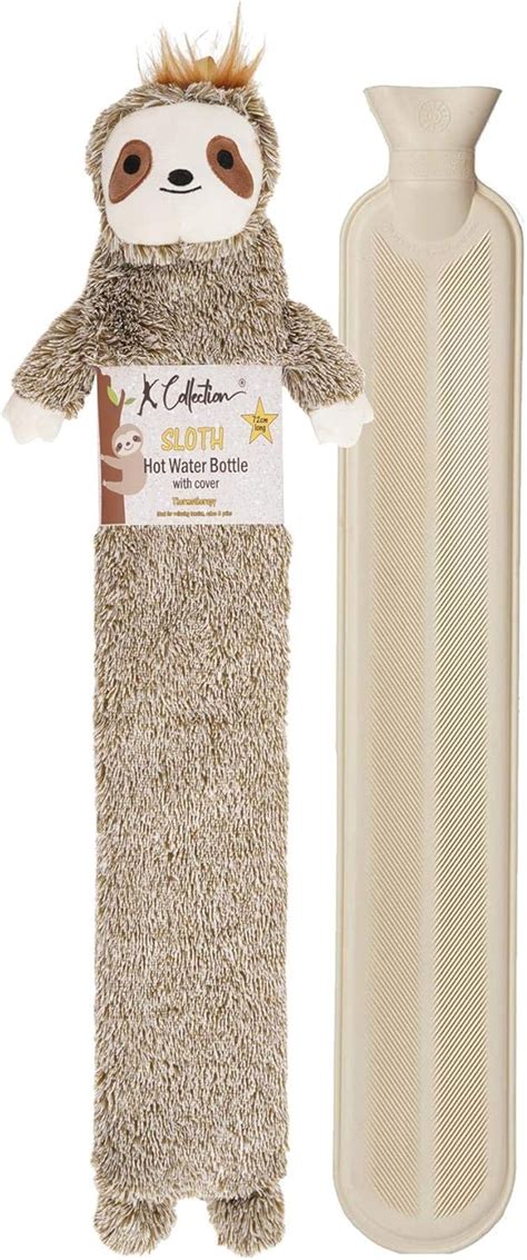 Extra Long Hot Water Bottle Super Soft Novelty Plush Cover Natural Rubber L Capacity Cm