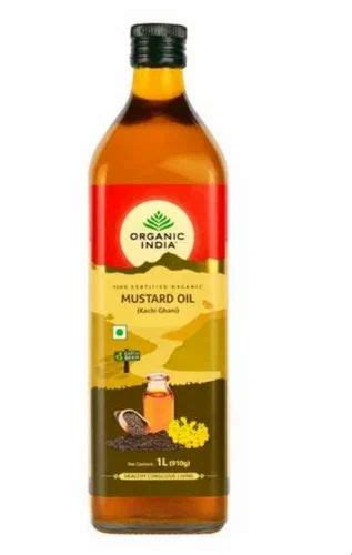 Mono Saturated Skin Care Organic Mustard Oil Packaging Type Plastic