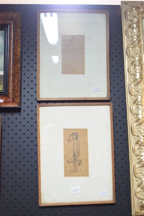 Nude Boy And Girl Standing By Oskar Kokoschka After Artist At Lawsons Auction House BidtoArt