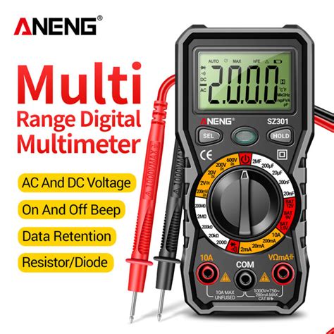 Aneng Sz V Digital Multimeter Count Ac Dc Votage Current