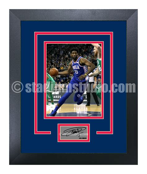 Joel Embiid Philadelphia 76ers Facsimile Signature Tribute - The