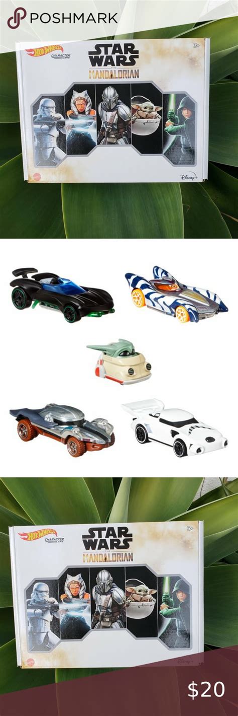 NEW 5 Hot Wheels Star Wars Mandalorian Cars Baby Yoda Grogu StormTrooper Ahsoka Mandalorian