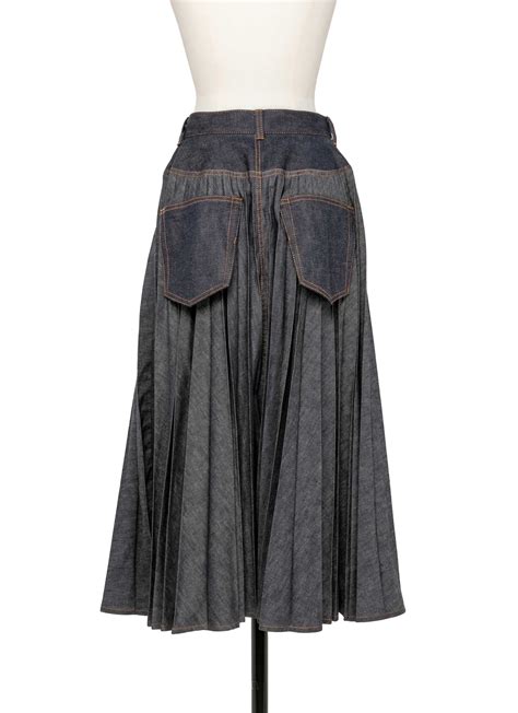 Denim Skirt Sacai Official Store サカイ オフィシャル