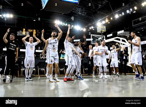 Players Of U BT Celebrating Victory After The Game U BT Cluj Napoca V