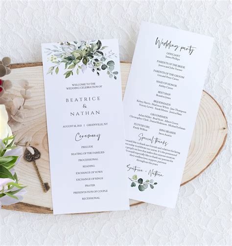 Unique Wedding Program Examples To Elevate Your Ceremony