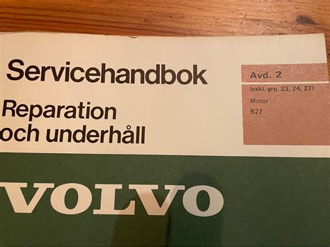 Se produkter som liknar VOLVO 260 Servicehandbok Moto på Tradera