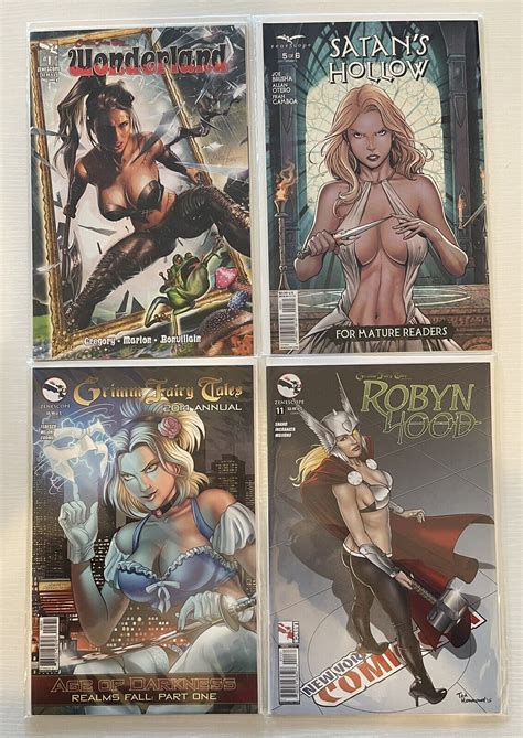 Grimm Fairy Tales 4 Comic Lot SEXY GIRL COVERS Comic Books Modern