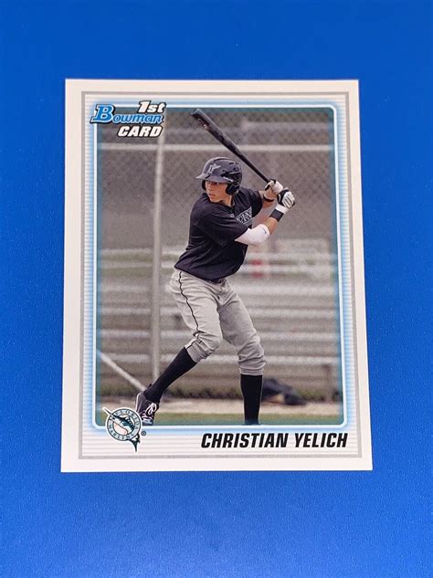 Bowman Draft Prospects Christian Yelich Rookie Card Bdpp Clean