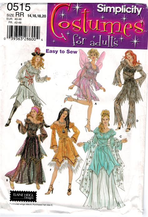 Sewing Pattern Costume at Kenneth Locke blog