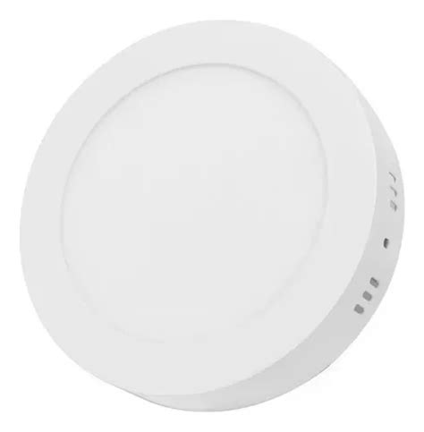 Lampara De Sobreponer Led 9w Luminaria Plafón Blanca 10pzs Envío gratis