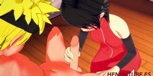 Naruto Hentai D Sarada Handjob Blowjob To Naruto And Cum In Her Mouth Hentai Rough Sex
