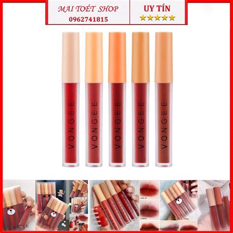 New Set Son Kem Nhung L C Y Wetn Lip Gloss Si U Hot B Son Kem L C Y Wetn H Ng