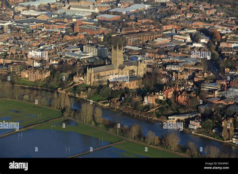 Worcester River Cathedral Aerial Hi Res Stock Photography And Images