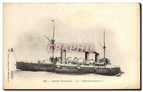 Carte Postale Ancienne Bateau Guerre Marine Fran Aise Le D