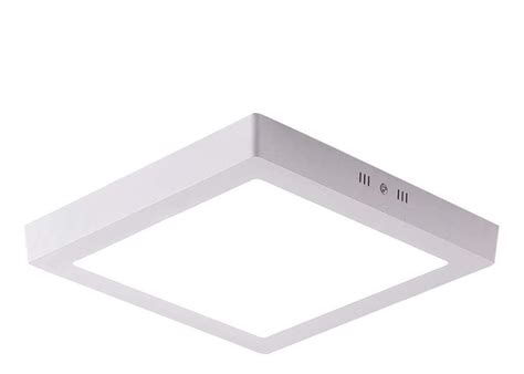 Panel Plafon Led De Aplicar W Cuadrado Alto Brillo Chiaro Cuotas