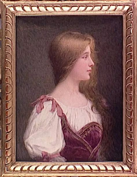 Portrait d une jeune fille blonde de profil Hortense Richard Musée d Orsay