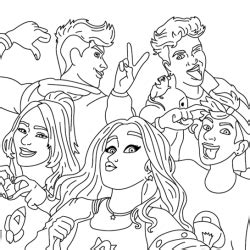 Turma Da Emily Vick Para Colorir - Desenhos da Emilly Vick para Imprimir e Colorir