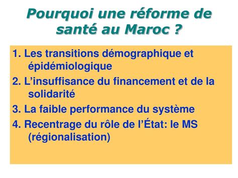 Ppt La R Forme Hospitali Re Dans Le Cadre De La R Forme Du Syst Me De