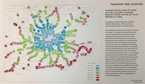 Average Journey Times of Trains into London in 1968 – James Cheshire