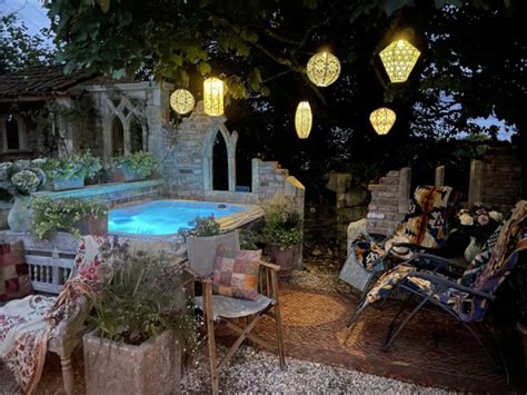 How To Design A Hot Tub Into Your Garden Redwood Stone