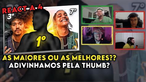 REACT A 4 AS 30 MAIORES RIMAS DA HISTÓRIA DAS BATALHAS CULTURA DE