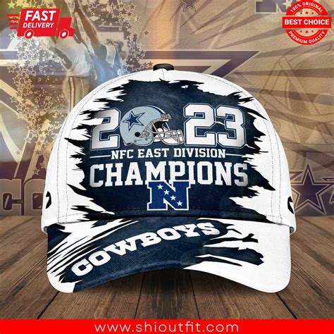 Cowboys Nfc East Division Champions 2023 Classic Cap Shioutfit