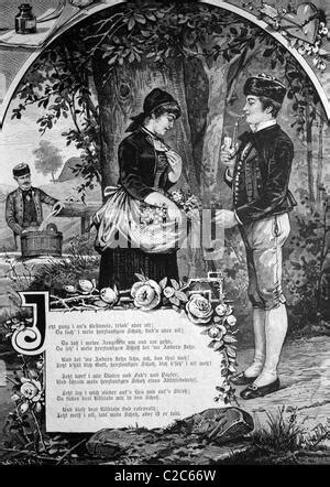 Menschen Paare Liebhaber Illustration Jahrhundert Spiegel Erotik Liebe Sex