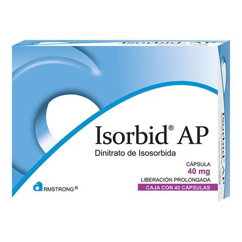 Isorbid A.P. caja con 40 cápsulas de 40 mg c/u - H-E-B México