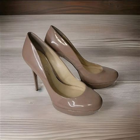 Jessica Simpson Shoes Jessica Simpson Nude Beige Platform Heel Shoes Size M Poshmark