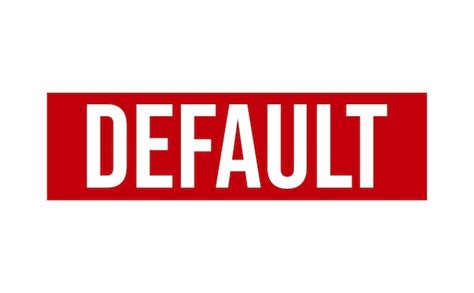 premium vector default red rubber stamp  white background default