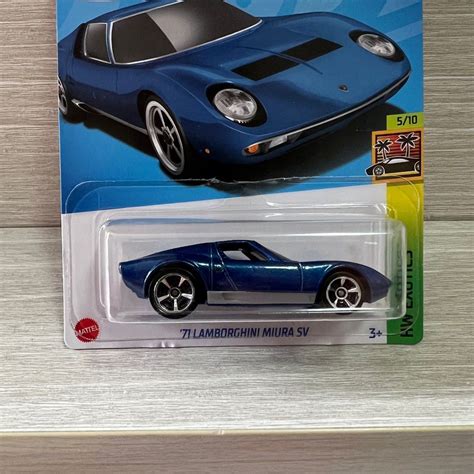 Hot Wheels Hotwheels HW EXOTICS LAMBORGHINI MIURA SV blue 興趣及遊戲 玩具 遊戲類 Carousell
