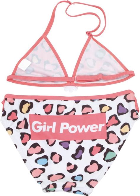 Arditex Bikini Girls Power Meisjes Polyester Roze Wit Maat 10 Jaar Bol