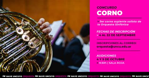 Se Abre Concurso De Corno En La Orquesta Sinf Nica Orquesta Sinf Nica