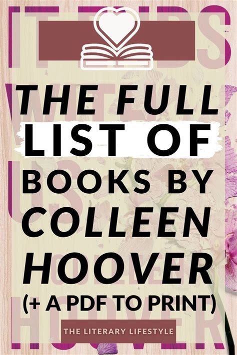 Full List of the Colleen Hoover Books in Order (+ Printable PDF