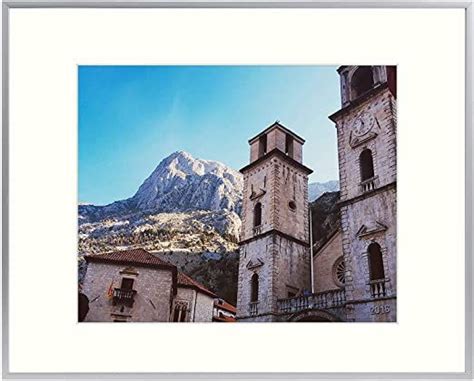 Golden State Art 16x20 Aluminum Photo Frame With Ivory Mat For 11x14