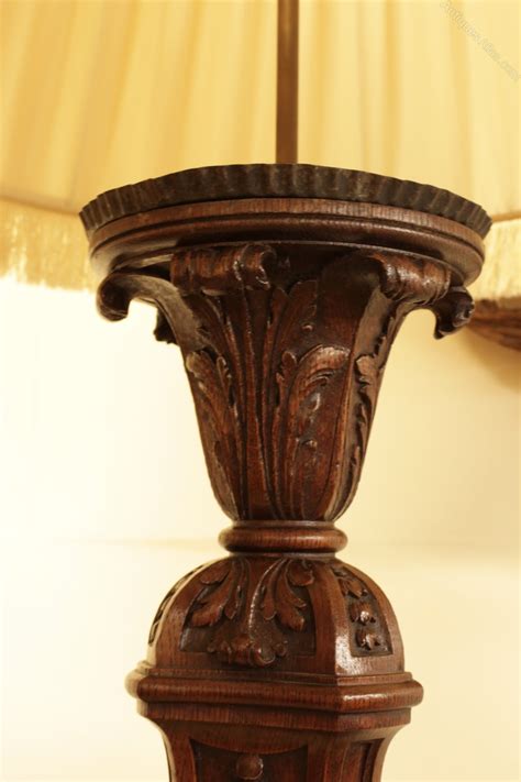 Antiques Atlas A Large Carved Oak Standard Lamp