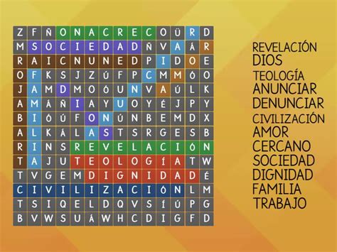 Dios Sale Al Encuentro Del Hombre En La Vida Cotidiana Wordsearch