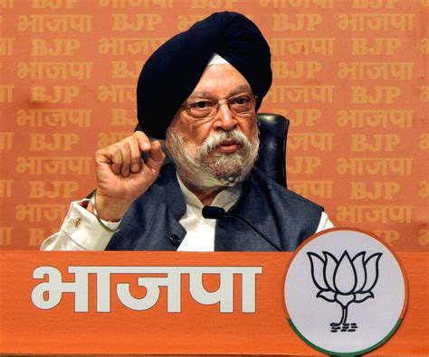 New Delhi Union Minister Hardeep Singh Puri Addresses A Press Conference