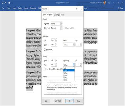 Modifier Lespacement Des Lignes Dans MS Word StackLima