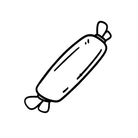 Premium Vector Vector Illustration Of Hand Drawn Sausage Outline