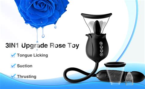 Amazon Rose Sex Toy For Womens Sex Toys 3in1 Rose Nipple Toys With 7 Tongue Licking 3