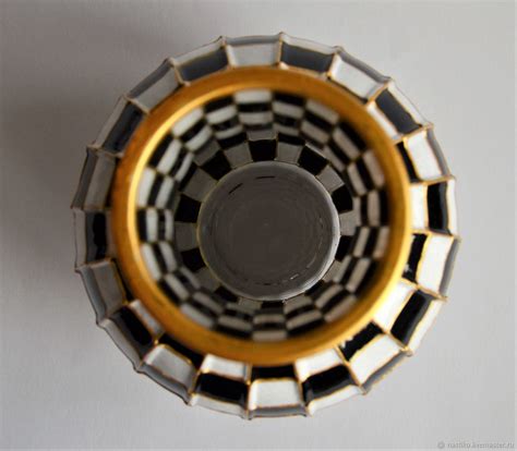 Ваза Маккензи Чайлдс, ваза черно-белая, ваза для цветов, ваза интерьер ...