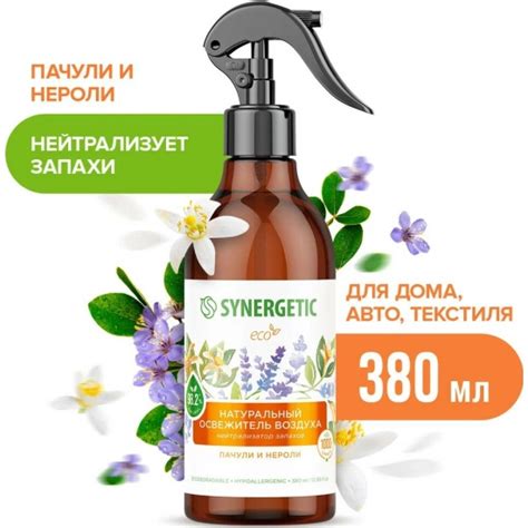 Купить освежитель воздуха SYNERGETIC Пачули и нероли, 380 мл ...